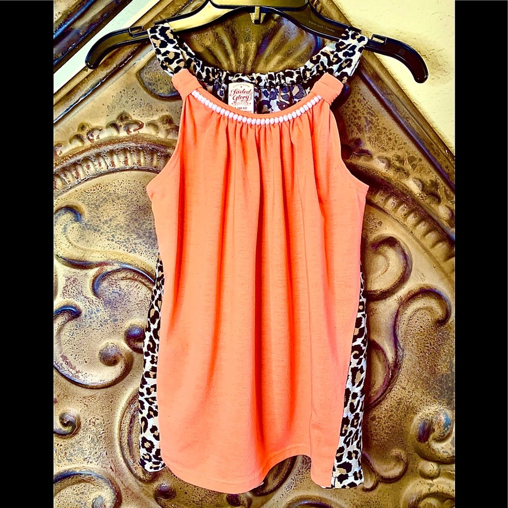 Girls Leopard Print Tank Top